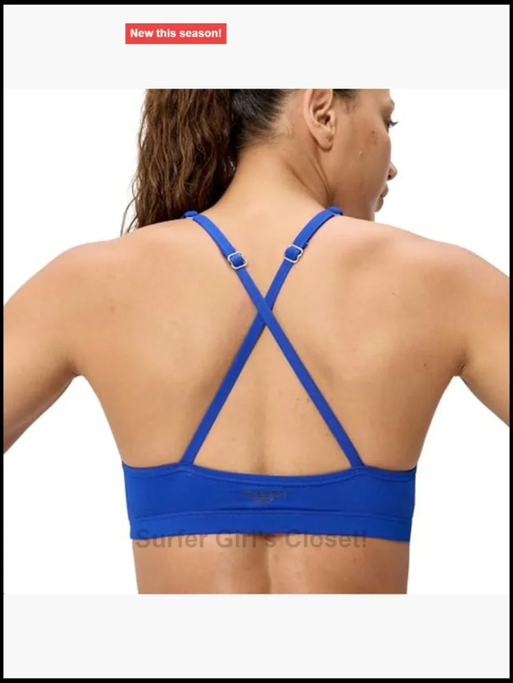 High Neck Tank Top Bikini Top with Removable Cups Chlorine Resistant